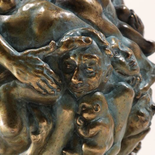 Michael Abraham Sculpture Wonder Ball Cluster Bronze IMG_1636